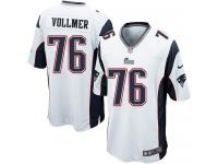 Men Nike NFL New England Patriots #76 Sebastian Vollmer Road White Game Jersey