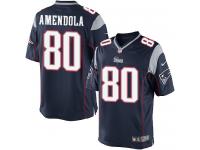 Men Nike NFL New England Patriots #80 Danny Amendola Authentic Elite Home Navy Blue Jersey