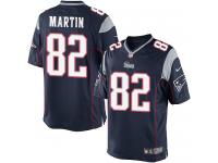 Men Nike NFL New England Patriots #82 Keshawn Martin Home Navy Blue Limited Jersey