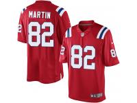 Men Nike NFL New England Patriots #82 Keshawn Martin Red Limited Jersey