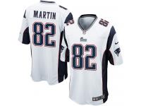 Men Nike NFL New England Patriots #82 Keshawn Martin Road White Game Jersey