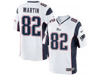 Men Nike NFL New England Patriots #82 Keshawn Martin Road White Limited Jersey