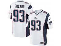 Men Nike NFL New England Patriots #93 Jabaal Sheard Road White Limited Jersey