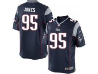 Men Nike NFL New England Patriots #95 Chandler Jones Home Navy Blue Limited Jersey