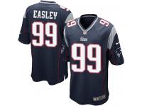 Men Nike NFL New England Patriots #99 Dominique Easley Home Navy Blue Game Jersey