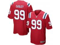 Men Nike NFL New England Patriots #99 Dominique Easley Red Game Jersey