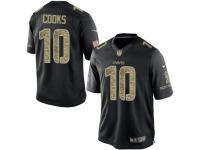 Men Nike NFL New Orleans Saints #10 Brandin Cooks Black Salute to Service Limited Jersey