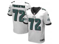 Men Nike NFL Philadelphia Eagles #72 Cedric Thornton Authentic Elite Road White Jersey