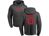 Men Nike Phillip Dorsett Ash One Color - NFL New England Patriots #13 Pullover Hoodie