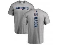 Men Nike Shaq Mason Ash Backer - NFL New England Patriots #69 T-Shirt