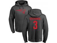 Men Nike Stephen Gostkowski Ash One Color - NFL New England Patriots #3 Pullover Hoodie