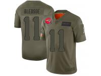 Men's #11 Limited Drew Bledsoe Camo Football Jersey New England Patriots 2019 Salute to Service