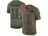 Men's #11 Limited Julian Edelman Camo Football Jersey New England Patriots 2019 Salute to Service