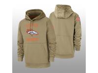 Men's 2019 Salute to Service Broncos Tan Sideline Therma Hoodie Denver Broncos