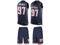 Men's Alan Branch #97 Nike Navy Blue Jersey - NFL New England Patriots Tank Top Suit