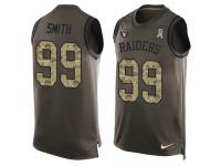 Men's Aldon Smith #99 Nike Green Jersey - NFL Oakland Raiders Salute to Service Tank Top