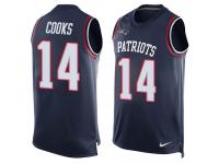 Men's Brandin Cooks #14 Nike Navy Blue Jersey - NFL New England Patriots Player Name & Number Tank Top