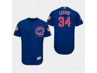 Men's Chicago Cubs 2019 Spring Training Jon Lester Flex Base Jersey Royal