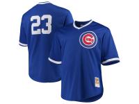 Men's Chicago Cubs Ryne Sandberg Mitchell & Ness Royal Cooperstown Collection Big & Tall Mesh Batting Practice Jersey