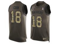 Men's Connor Cook #18 Nike Green Jersey - NFL Oakland Raiders Salute to Service Tank Top