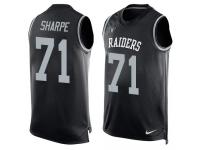 Men's David Sharpe #71 Nike Black Jersey - NFL Oakland Raiders Player Name & Number Tank Top