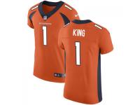 Men's Denver Broncos #1 Marquette King Nike Orange Vapor Untouchable Elite Jersey