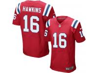 Men's Elite Andrew Hawkins #16 Nike Red Alternate Jersey - NFL New England Patriots