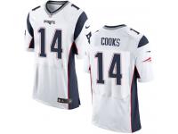 Men's Elite Brandin Cooks #14 Nike White Road Jersey - NFL New England Patriots