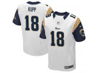Men's Elite Cooper Kupp #18 Nike White Road Jersey - NFL Los Angeles Rams
