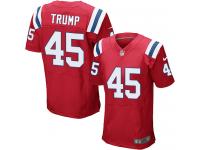 Men's Elite Donald Trump #45 Nike Red Alternate Jersey - NFL New England Patriots