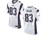 Men's Elite Dwayne Allen #83 Nike White Road Jersey - NFL New England Patriots