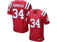 Men's Elite Rex Burkhead #34 Nike Red Alternate Jersey - NFL New England Patriots