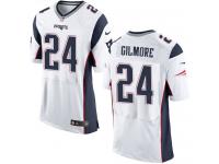 Men's Elite Stephon Gilmore #24 Nike White Road Jersey - NFL New England Patriots