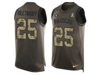 Men's Fred Biletnikoff #25 Nike Green Jersey - NFL Oakland Raiders Salute to Service Tank Top