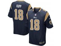 Men's Game Cooper Kupp #18 Nike Navy Blue Home Jersey - NFL Los Angeles Rams