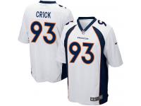 Men's Game Jared Crick White Jersey Road #93 NFL Denver Broncos Nike