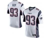 Men's Game Lawrence Guy #93 Nike White Road Jersey - NFL New England Patriots