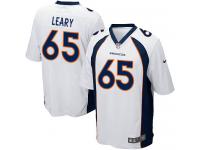 Men's Game Ronald Leary #65 Nike White Road Jersey - NFL Denver Broncos