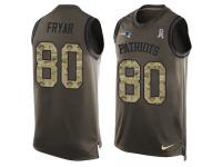 Men's Irving Fryar #80 Nike Green Jersey - NFL New England Patriots Salute to Service Tank Top