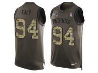 Men's Kony Ealy #94 Nike Green Jersey - NFL New England Patriots Salute to Service Tank Top