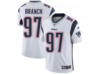 Men's Limited Alan Branch #97 Nike White Road Jersey - NFL New England Patriots Vapor Untouchable