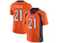 Men's Limited Aqib Talib #21 Nike Orange Home Jersey - NFL Denver Broncos Vapor Untouchable