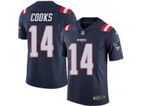 Men's Limited Brandin Cooks #14 Nike Navy Blue Jersey - NFL New England Patriots Rush