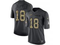 Men's Limited Cooper Kupp #18 Nike Black Jersey - NFL Los Angeles Rams 2016 Salute to Service