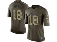 Men's Limited Cooper Kupp #18 Nike Green Jersey - NFL Los Angeles Rams Salute to Service