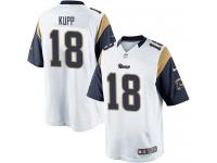 Men's Limited Cooper Kupp #18 Nike White Road Jersey - NFL Los Angeles Rams