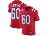 Men's Limited David Andrews #60 Nike Red Alternate Jersey - NFL New England Patriots Vapor Untouchable