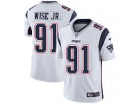 Men's Limited Deatrich Wise Jr #91 Nike White Road Jersey - NFL New England Patriots Vapor Untouchable