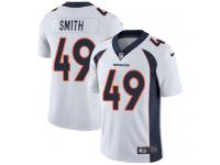 Men's Limited Dennis Smith #49 Nike White Road Jersey - NFL Denver Broncos Vapor Untouchable