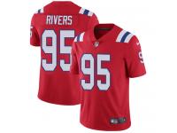 Men's Limited Derek Rivers #95 Nike Red Alternate Jersey - NFL New England Patriots Vapor Untouchable